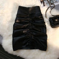 High Waisted Versatile Bag Hip Short Skirt