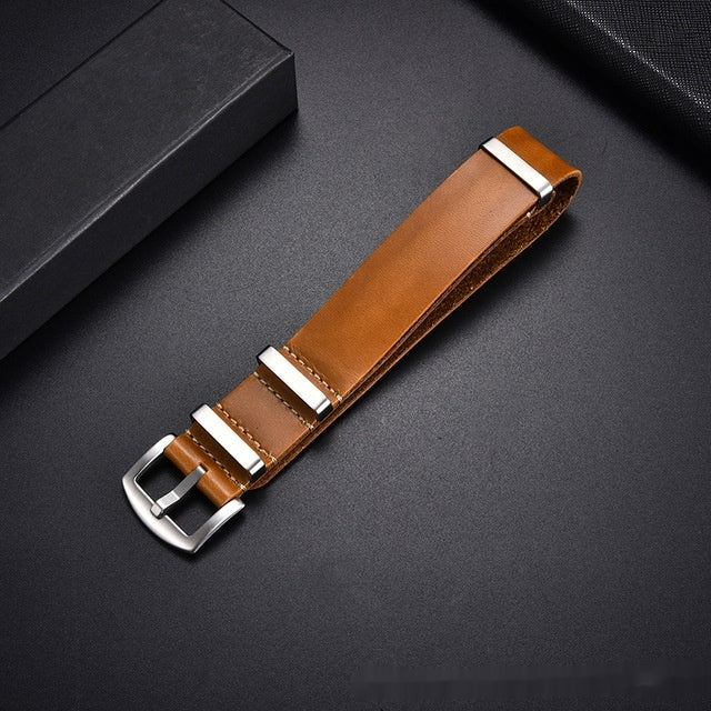 Retro Top Layer Cowhide Leather Watch Strap