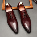Men's Black Lace-up Formal Leather Shoes