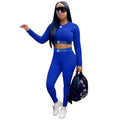 M6039 Women's Sports Two-Piece Set with Letter Print