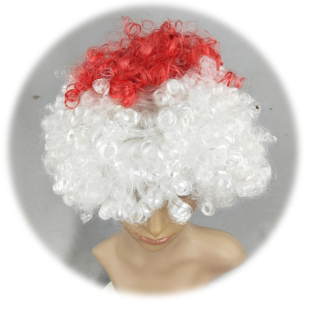 European Cup World Cup Flag Color Wig for Parties