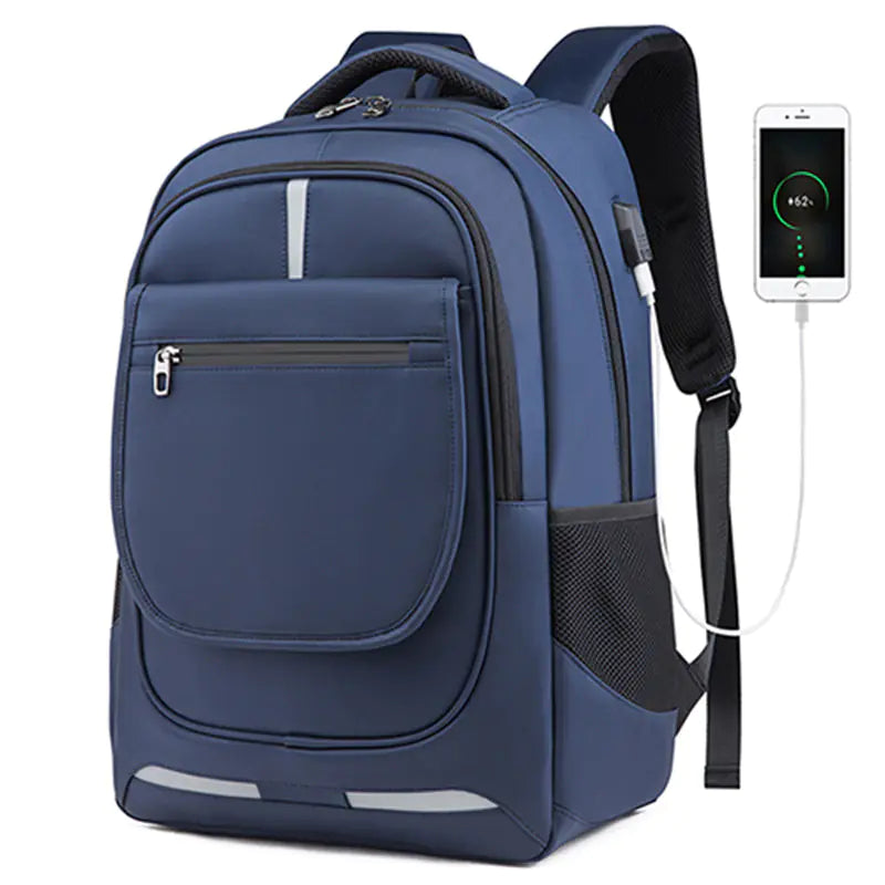 Men's Waterproof Oxford Backpack, Business Casual Laptop Bag