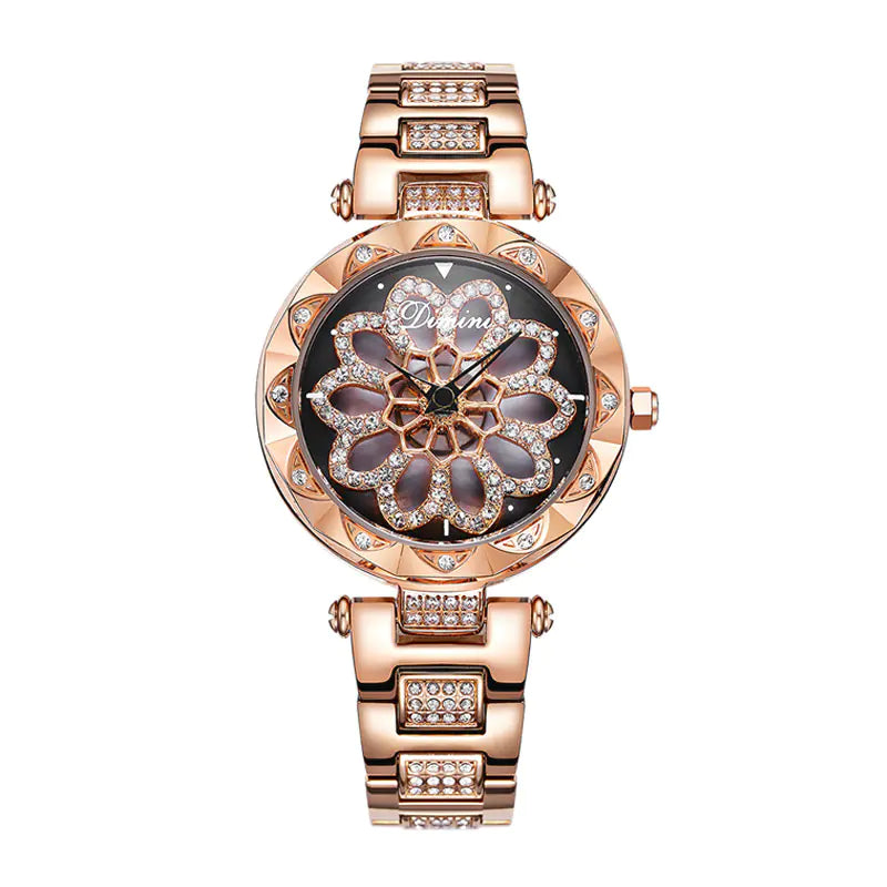 Timini Women's Elegant Stainless Steel Diamond Watch