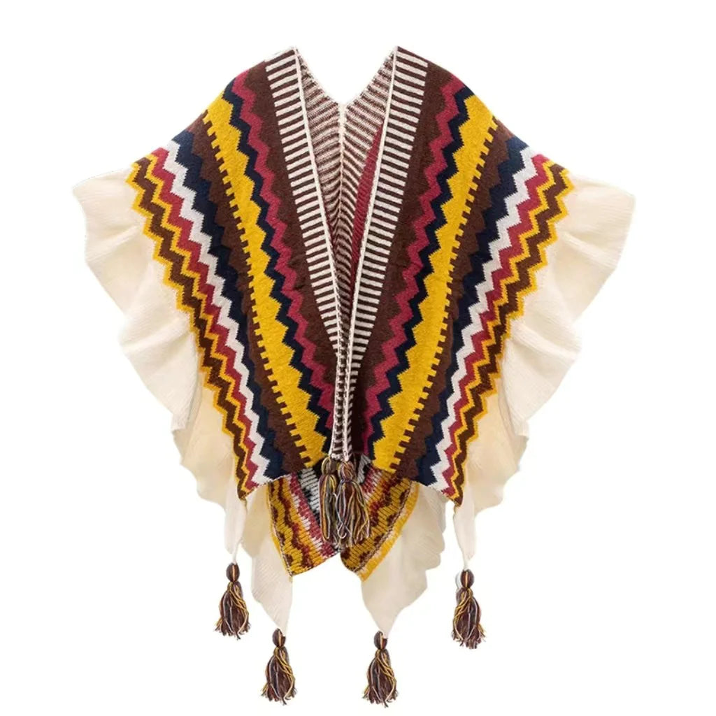 Ethnic Style Knitted Cardigan