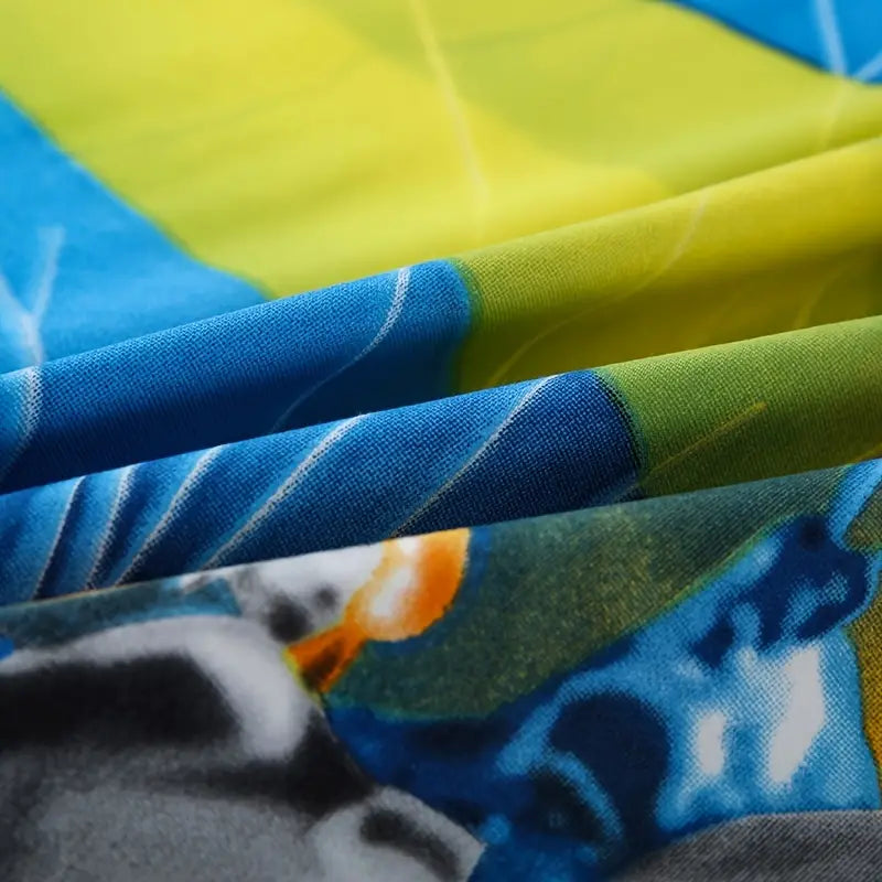 3-Piece Extreme Sports Printed Duvet Cover Set
