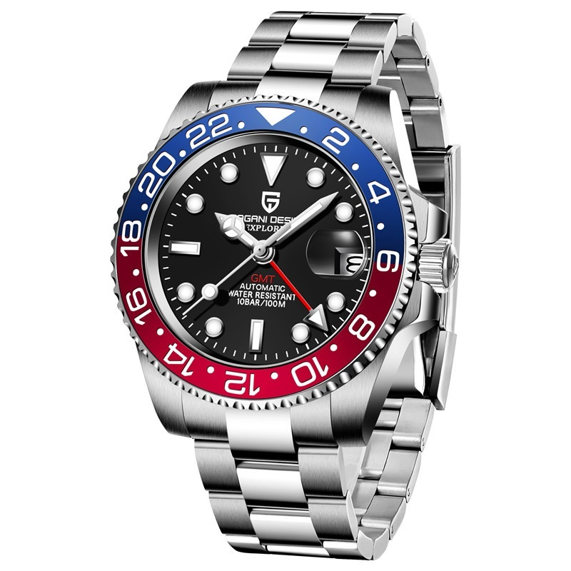 Calendar Luminous Men's Stainless Steel Watch