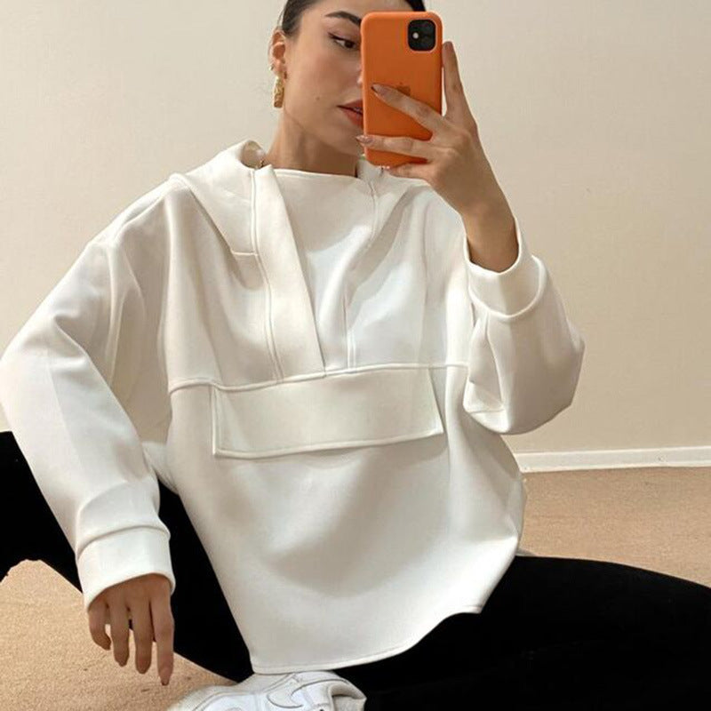 Casual Big Pocket Loose Top - Fall New Style