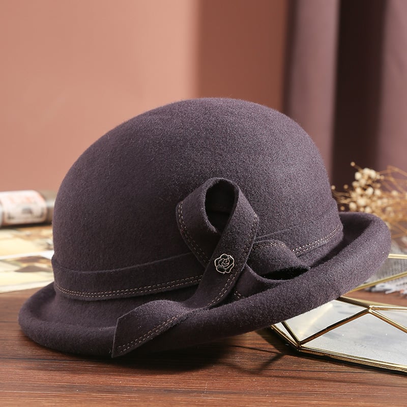 Women's Leisure Basin Hat with Metal Buckle