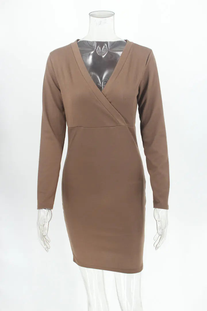 Autumn Winter Sexy Bodycon Long Sleeve Dress Wholesale