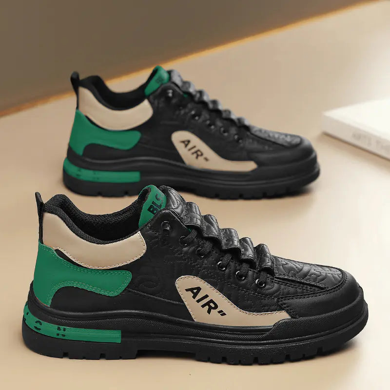 Trendy Men's Thick-Soled Casual Sneakers for Fall 2023
