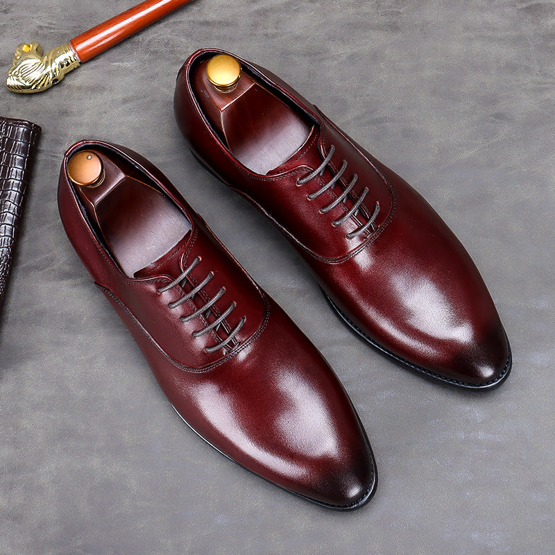 Leather Top Layer Cowhide Men's Business Shoes