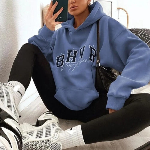 Game Letter Print Plush Warm Long-Sleeve Sweater