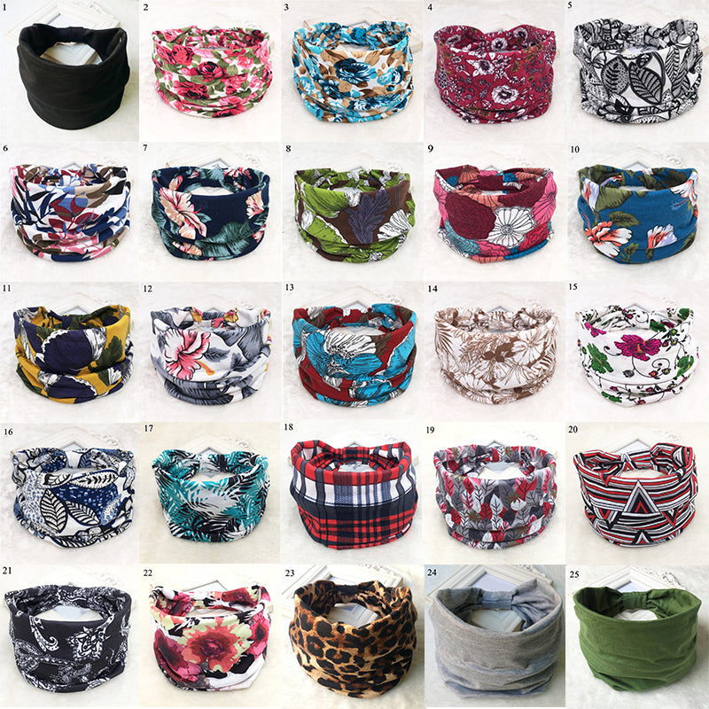 Double Wide Brim Beach Hair Band with National Style