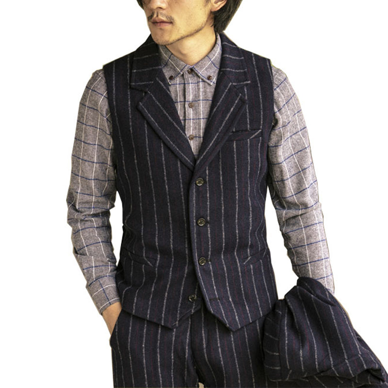 Vintage Casual Cashmere Blend Men's Work Vest