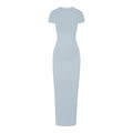 New Short Sleeve Split Thread Sheath Dress