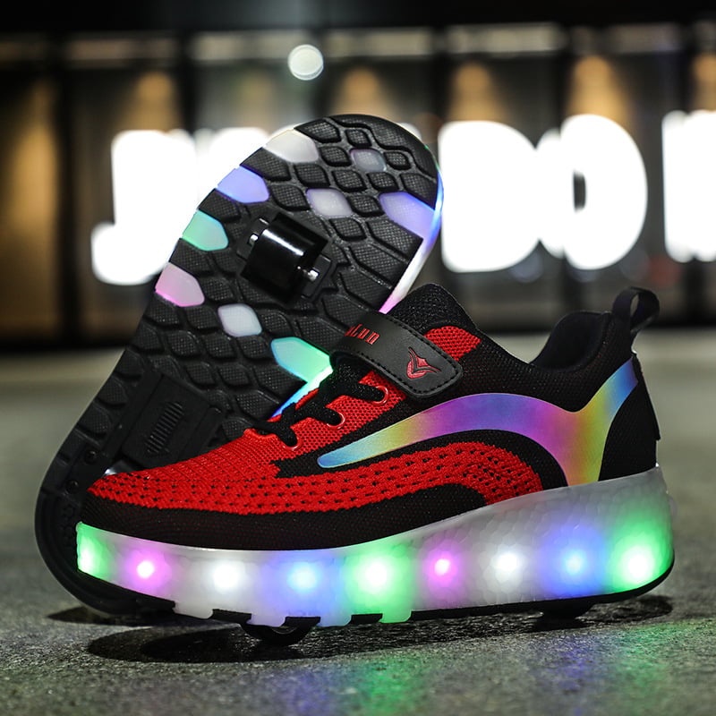 Children's Light-Up Roller Shoelace Shoes