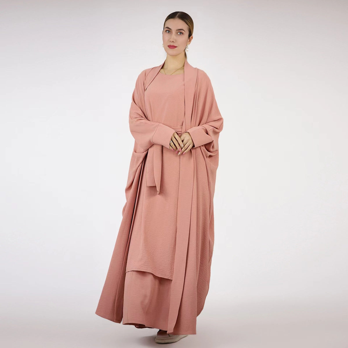 Ethnic Style Solid Color Two-Piece Dress