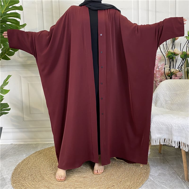 Lace Up Button Up Cardigan Robe in Pure Color
