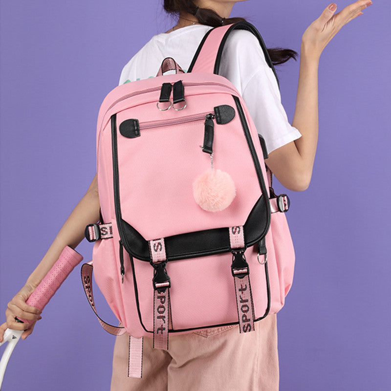 Trendy Men's Backpack in Sublimation Printed Oxford Fabric