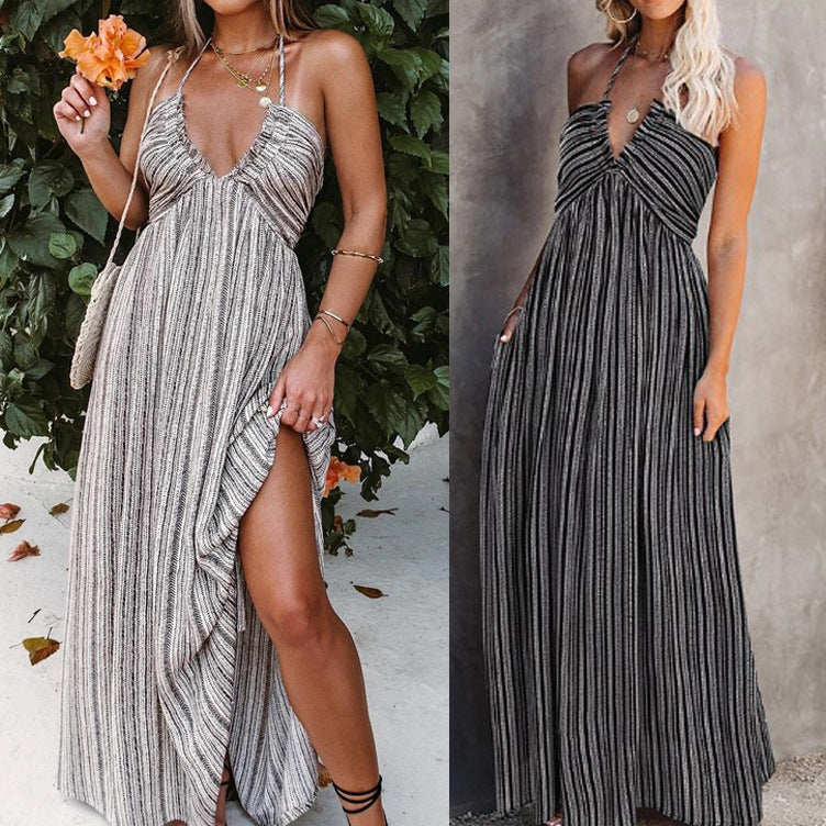 2023 TEMU Women's Adjustable Strap Pocket Maxi Dress