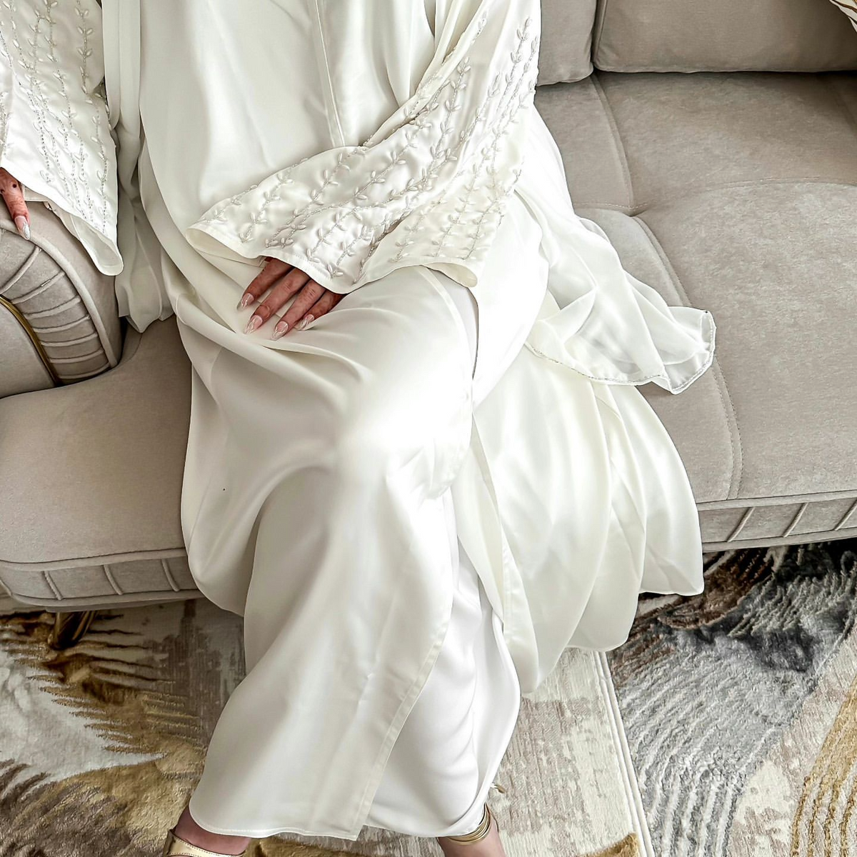 Party Daily Solid Color Handmade Beading Dress Robe