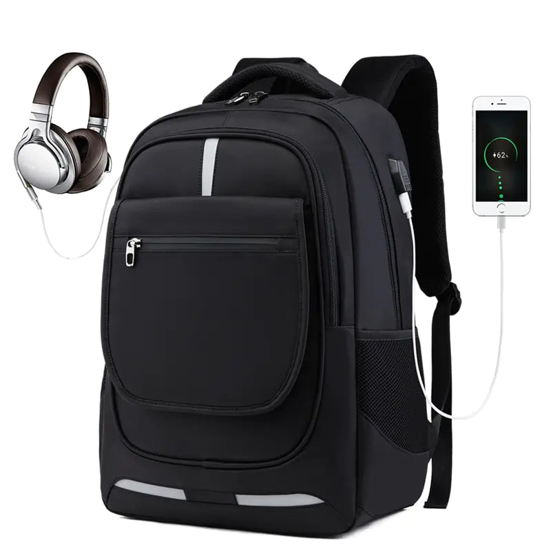 Men's Waterproof Oxford Backpack, Business Casual Laptop Bag