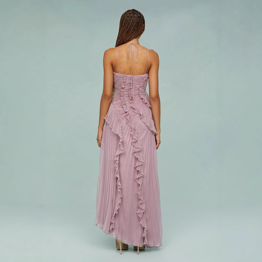 Women's Chiffon Ruffle Pencil Dress