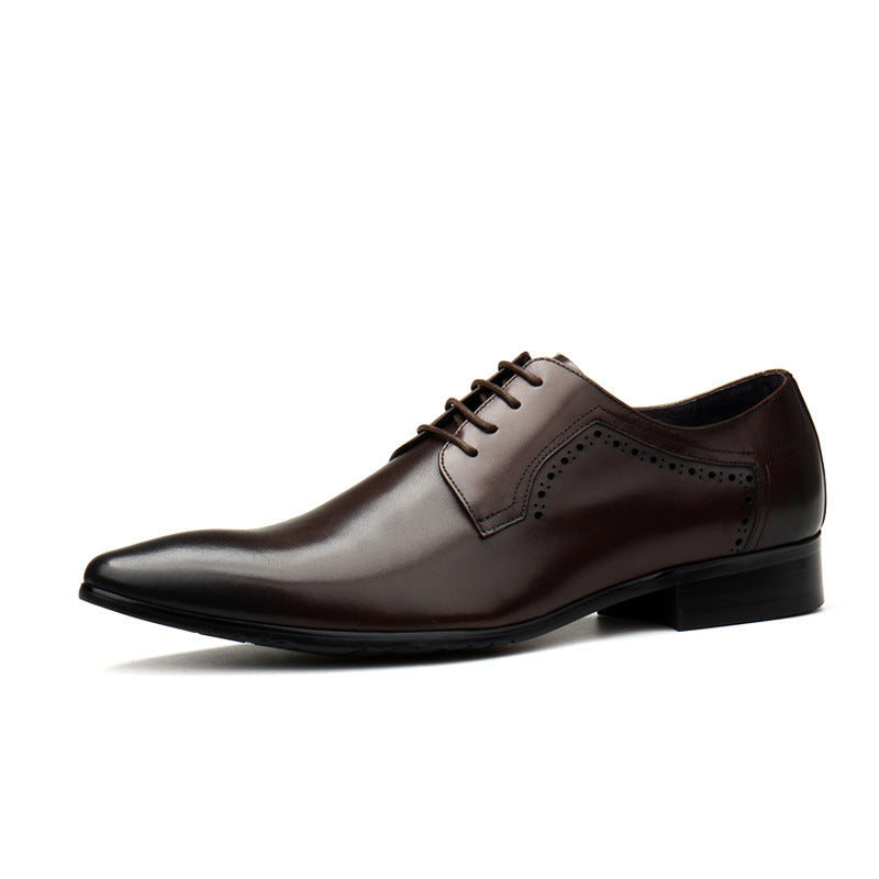Men's Black Lace-up Formal Work Shoes