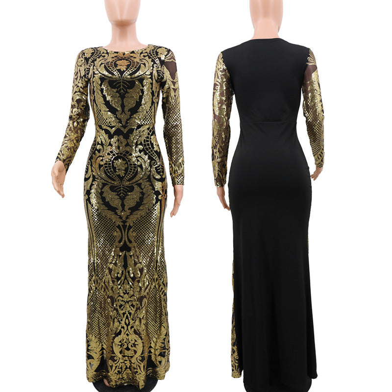 Fashionable Sequin Dress for Parties and Events