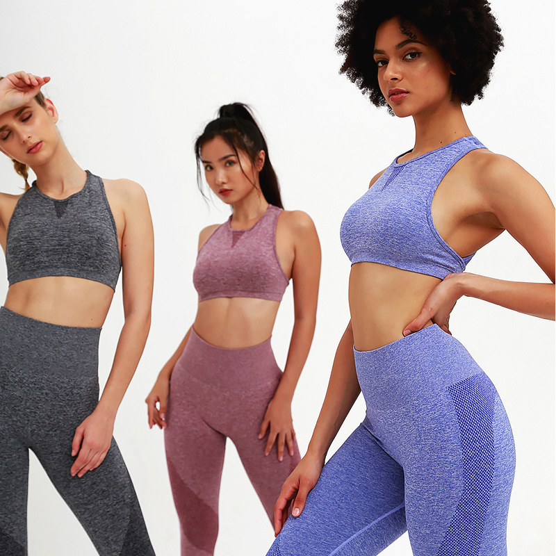 Women's Floral Print Yoga Set with Bra and Pants