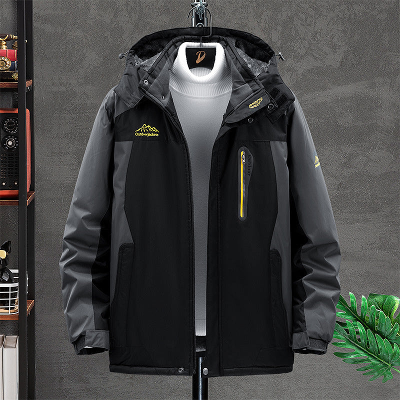Thick Fleece Couples Outdoor Jacket for Winter Hiking