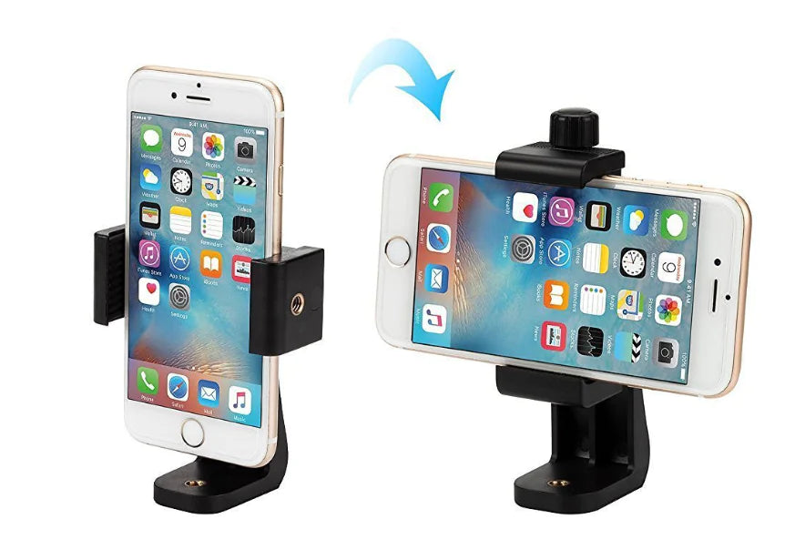 360-Degree Rotating Phone Stand with Adjustable Clamp