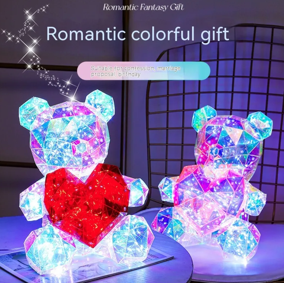 Colorful Luminous Bear Decoration