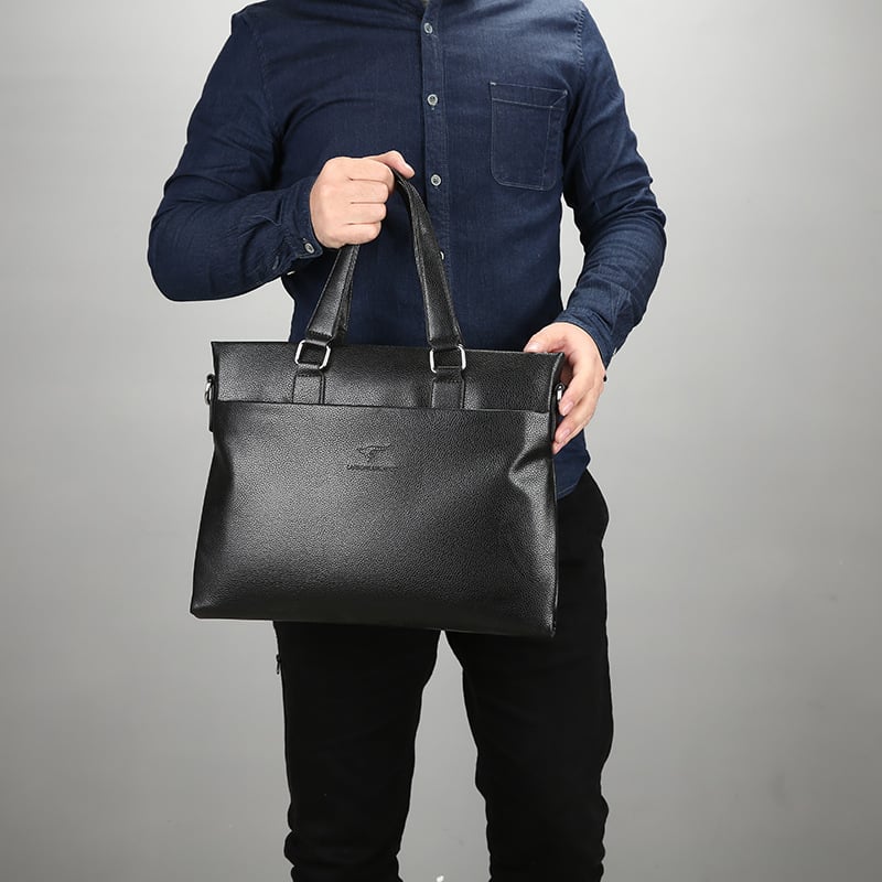Men's Business Briefcase - Professional Leather Bag