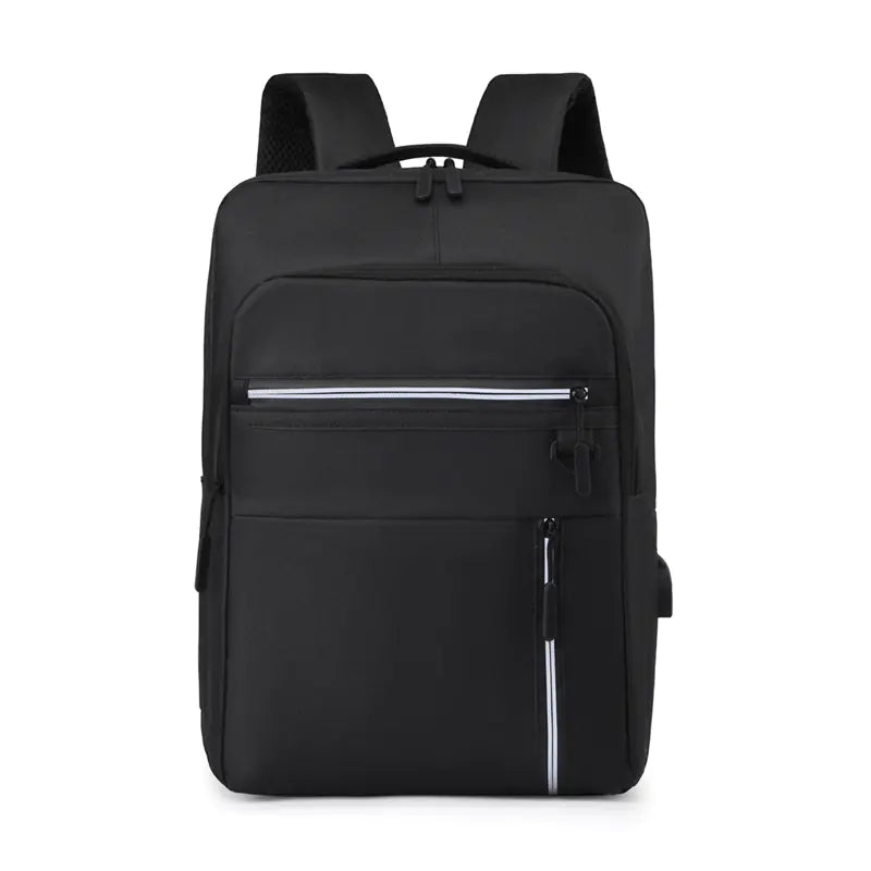 Men's Business Leisure Backpack with USB Charging