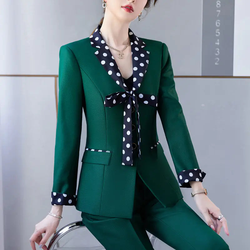 High Quality Red Formal Suit for Women Business Attire