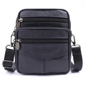Genuine Leather Men's Crossbody Phone Bag and Waist Bag