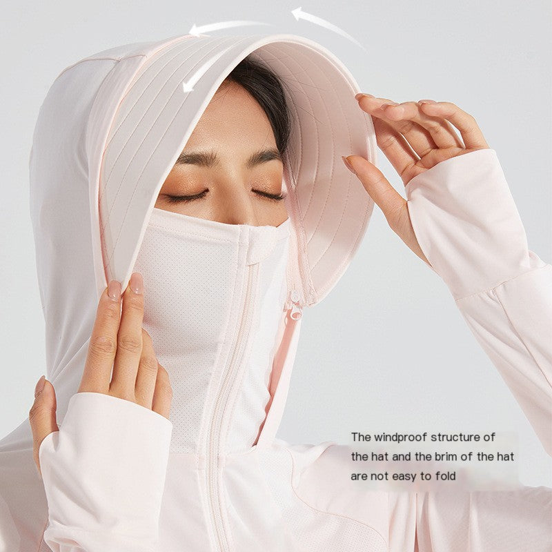 Women’s UV Protection Ice Silk Cape Cardigan Jacket