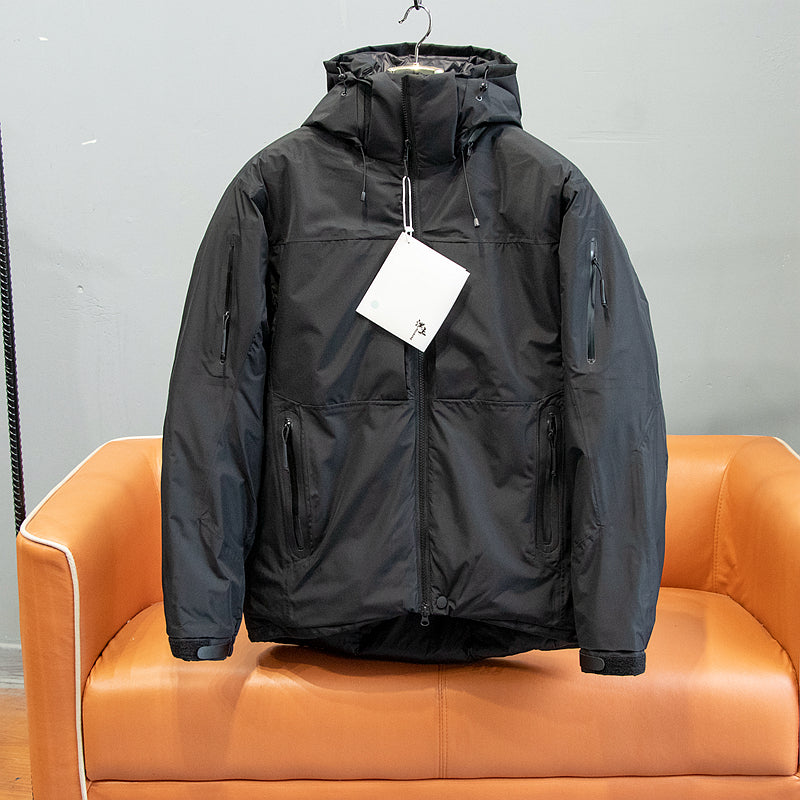 Men's Waterproof Down Jacket for Outdoor Camping