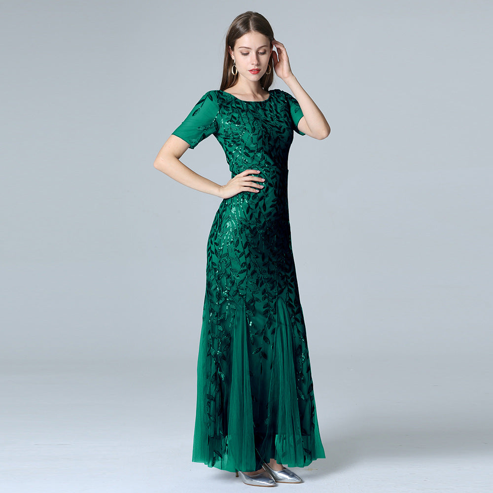 Evening Dress, Women's Fitted Mermaid Gown