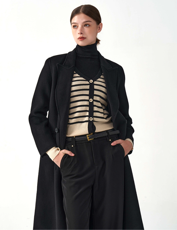 Retro Double Breasted Loose Lapel Jacket
