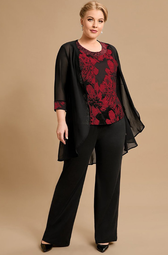 Valkyrie 3-Piece Plus Size Women's Outfit Set (One Set)