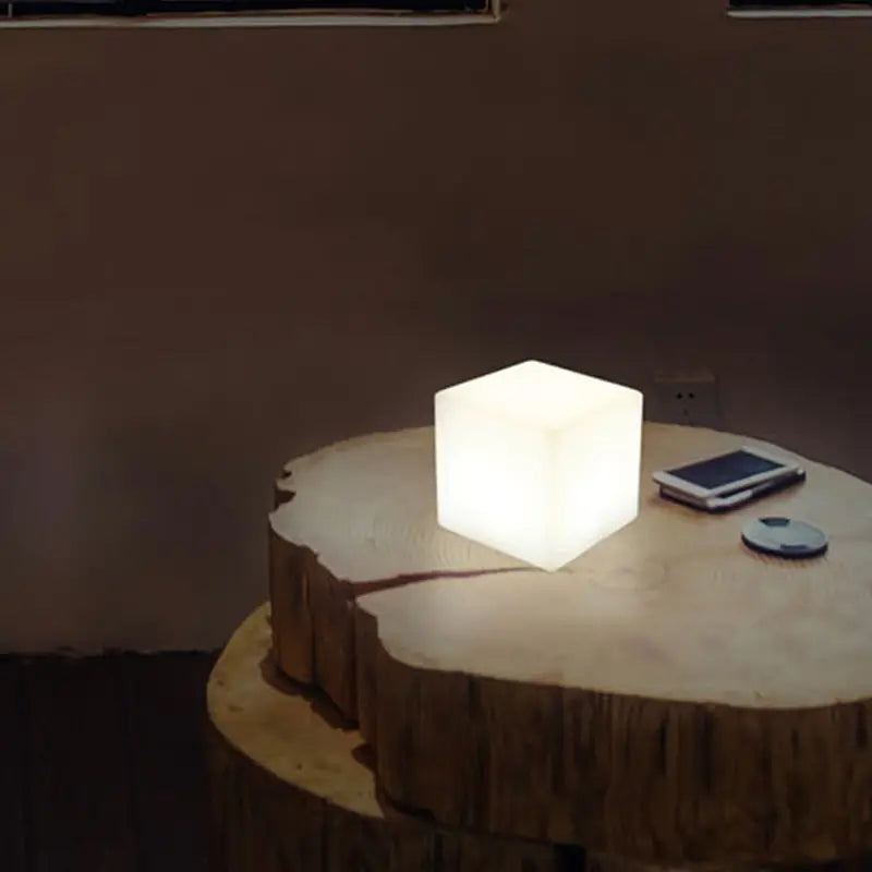 Rechargeable Cube LED Stool Table with Remote Control