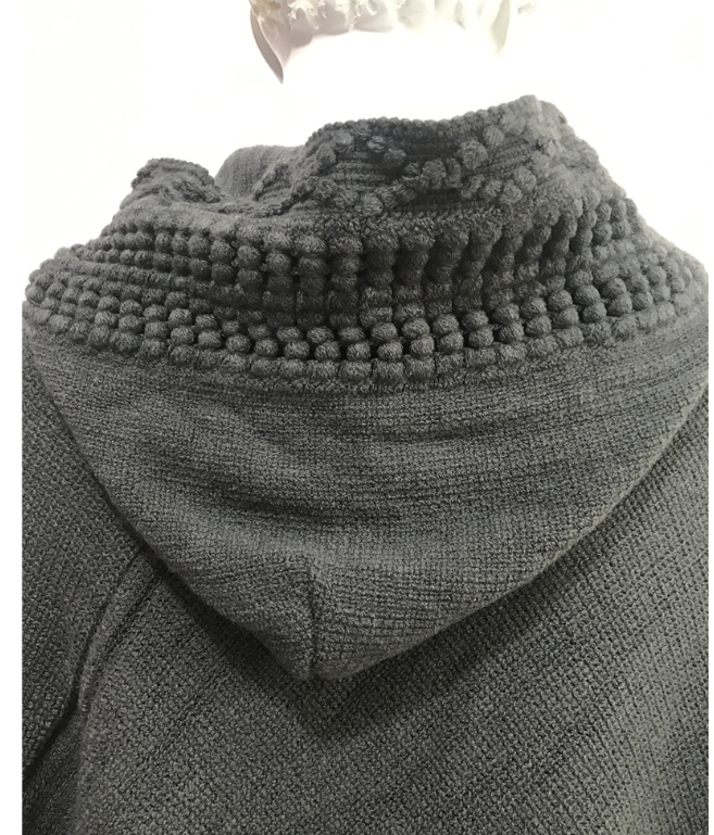 Hooded Solid Color Fringe Cape Shawl