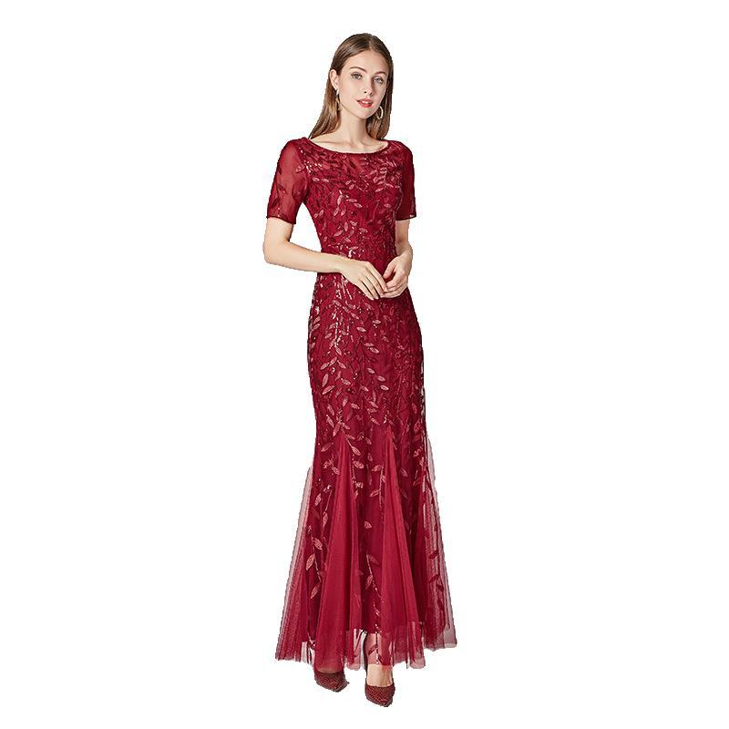 Evening Dress, Women's Fitted Mermaid Gown