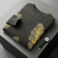 Men's Woolen Crew Neck Jacquard Sweater