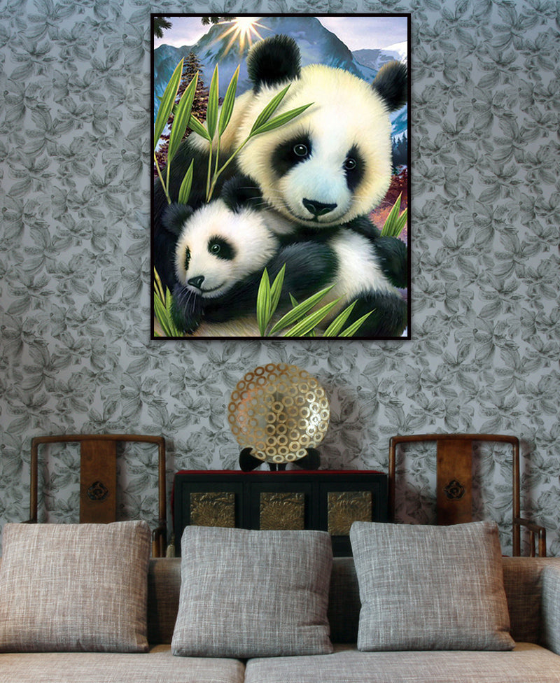 Panda Diamond Painting - Handcrafted Embroidery Art
