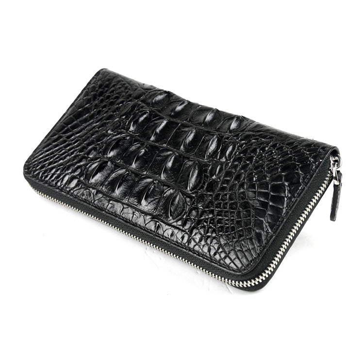 Genuine Crocodile Leather Men's Long Wallet Clutch