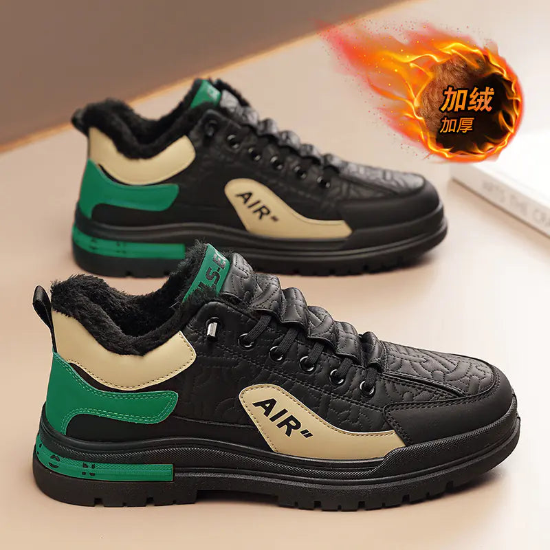 Trendy Men's Thick-Soled Casual Sneakers for Fall 2023