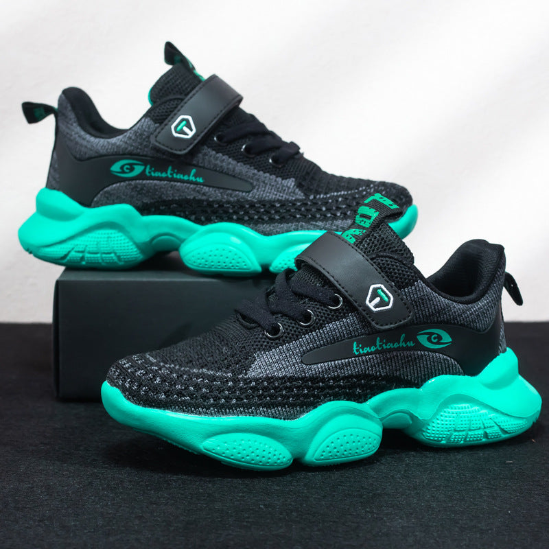 Bouncing Tiger Boys' Athletic Shoes - Breathable Knit Style